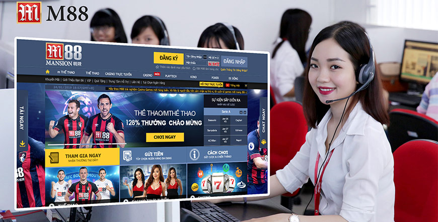 M88 12 Đội ngũ chăm sóc khách hàng tận tình, chuyên nghiệp tại nhà cái M88