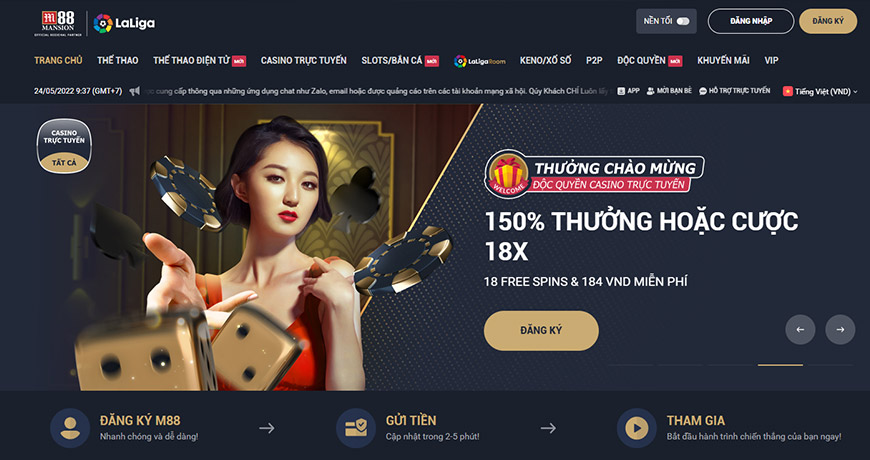M88 2 Mansion đã trở thành thương hiệu nhà cái uy tín hàng đầu châu Á