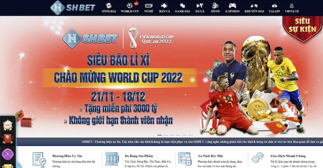 So sánh nhà cái SHBET và BK8 về chương trình thưởng VIP 5 Trang chủ của nhà cái SHbet